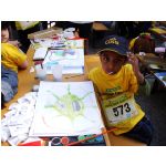 Münchner Kindl Lauf 2011 - Malaktion: Yigash Mugundt  (6 Jahre)